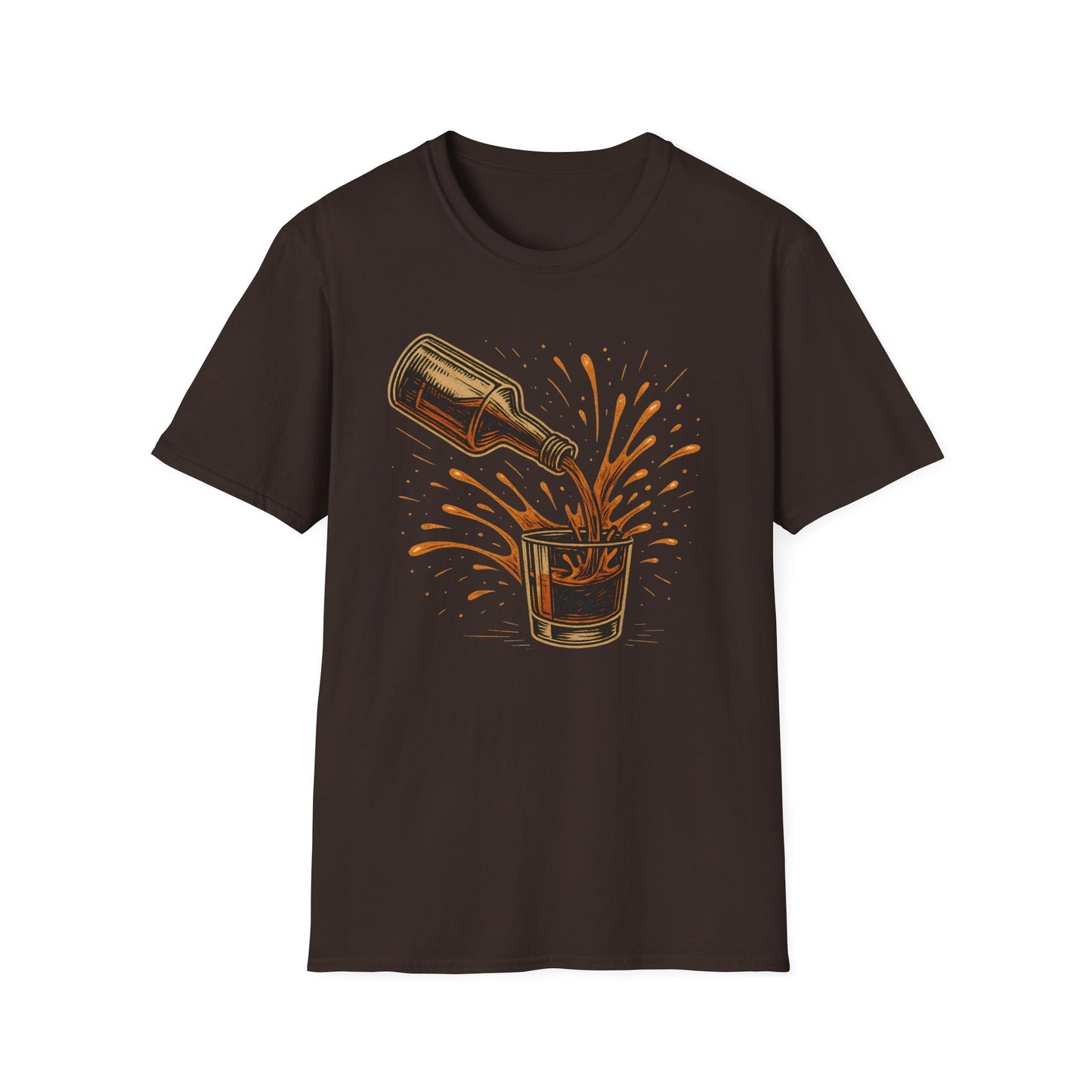 Whiskey Pour Splash T-Shirt