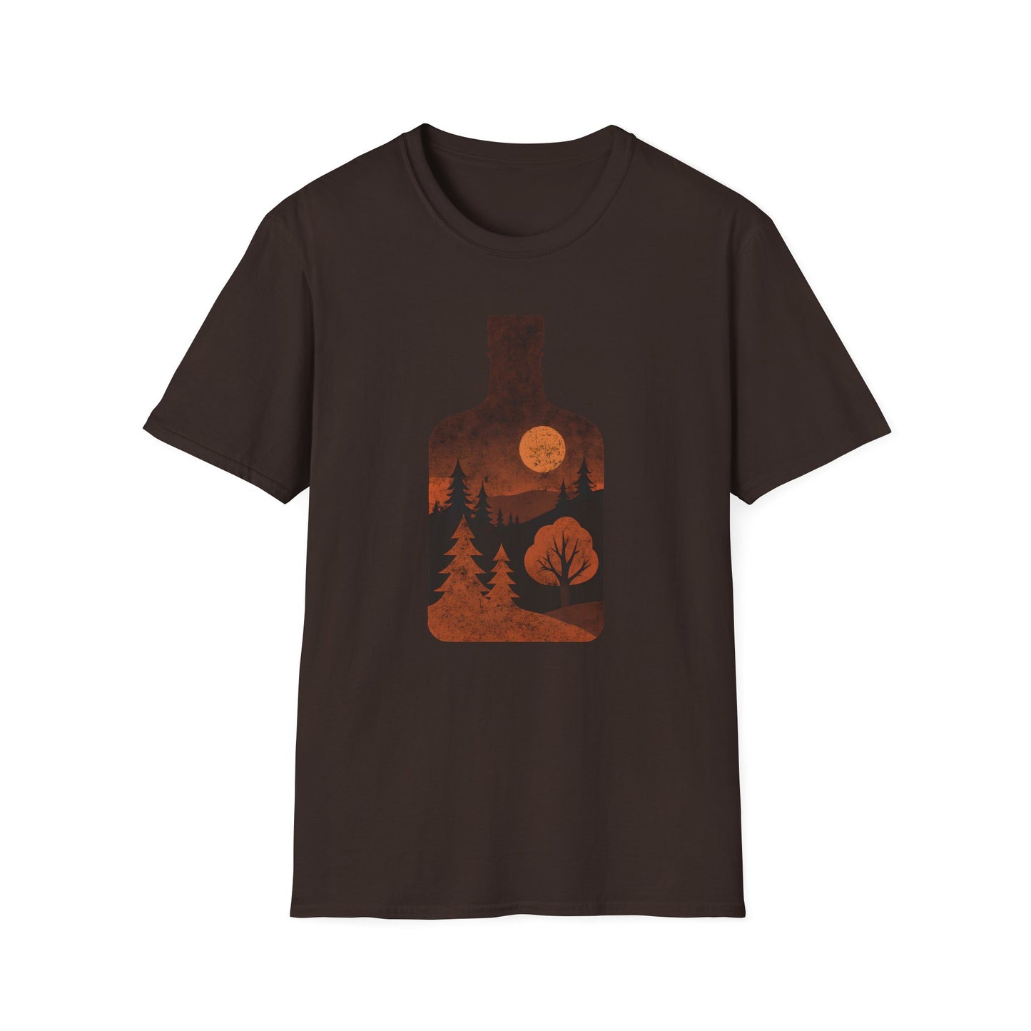 Whiskey Bottle Forest T-Shirt