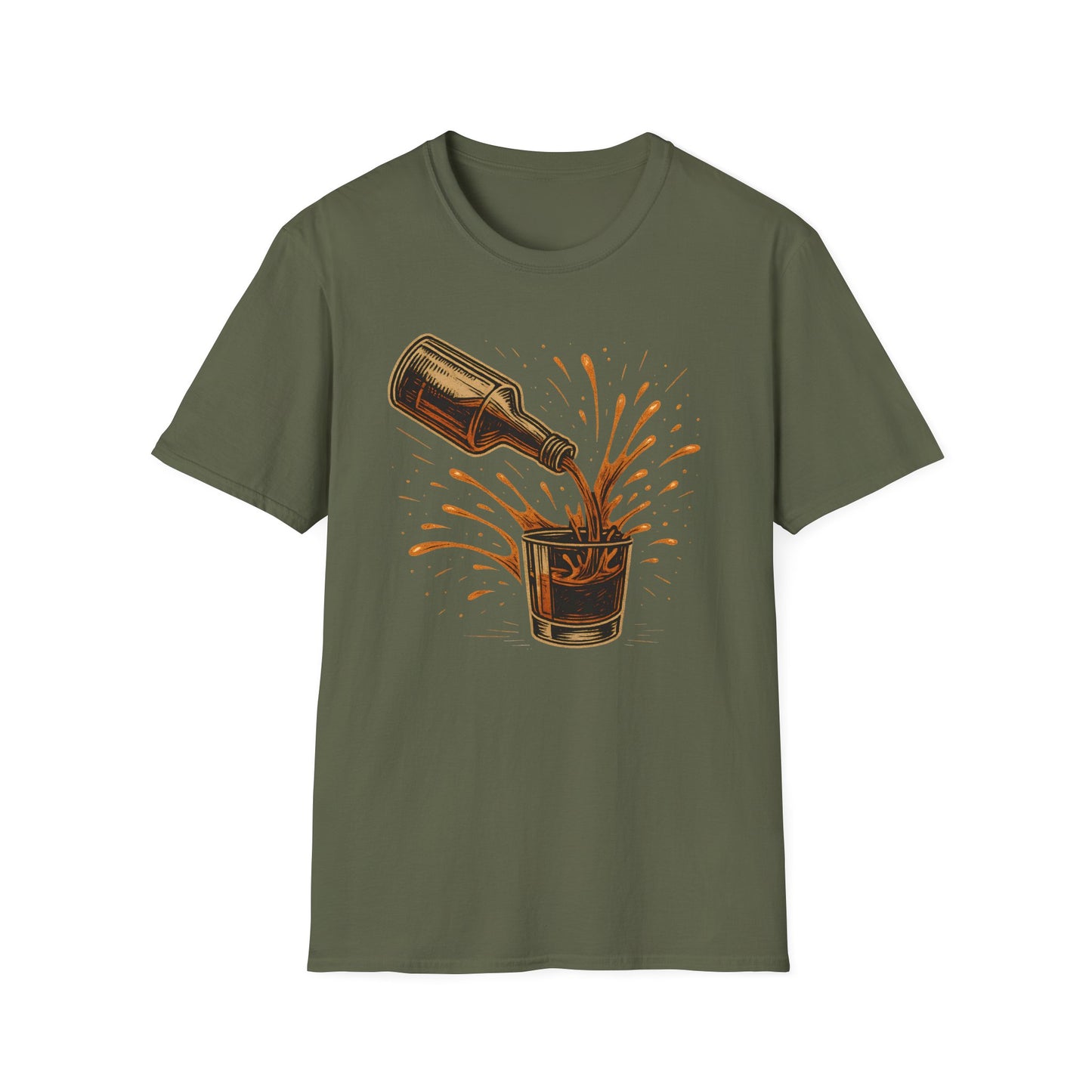 Whiskey Pour Splash T-Shirt