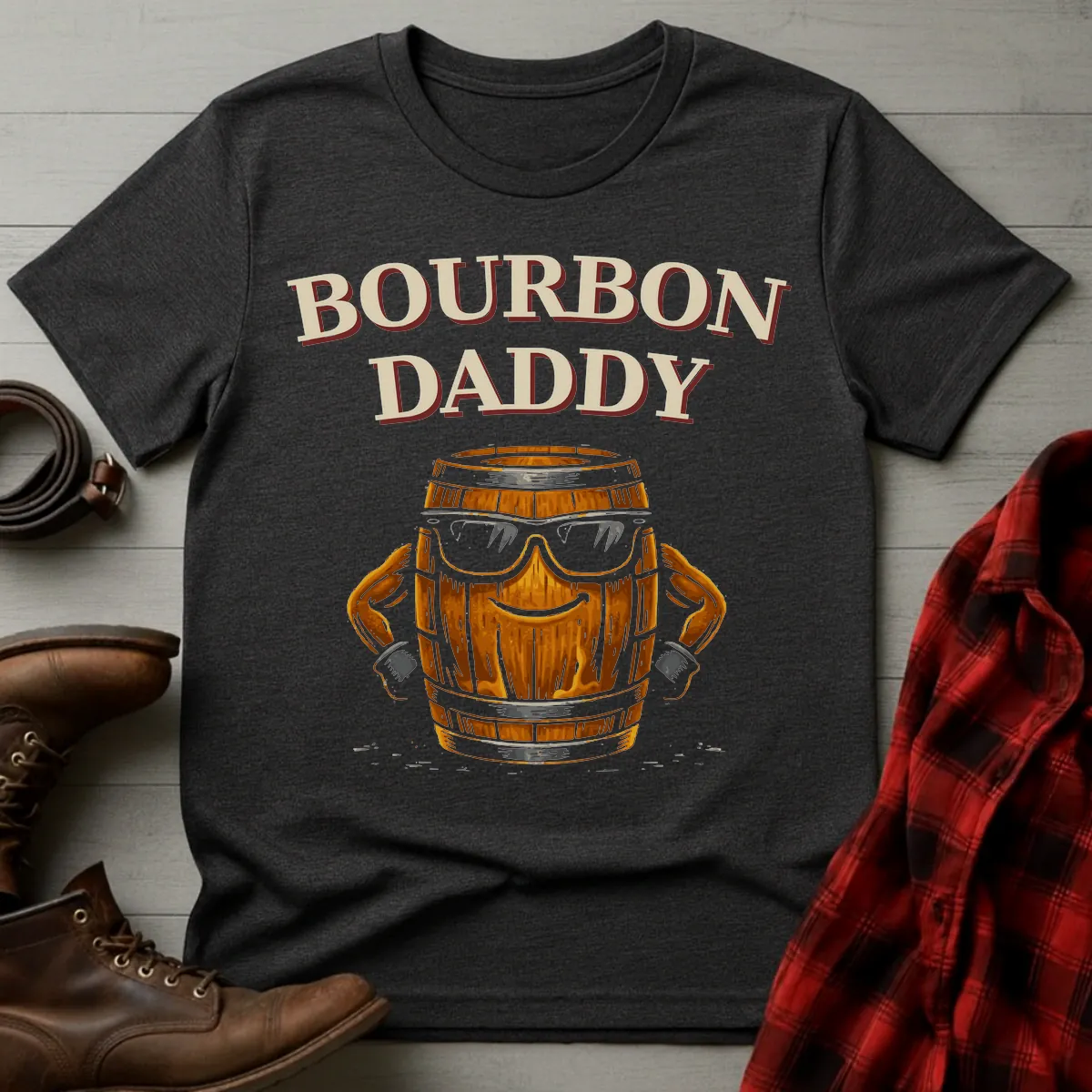 Bourbon Daddy Barrel Shades T-Shirt