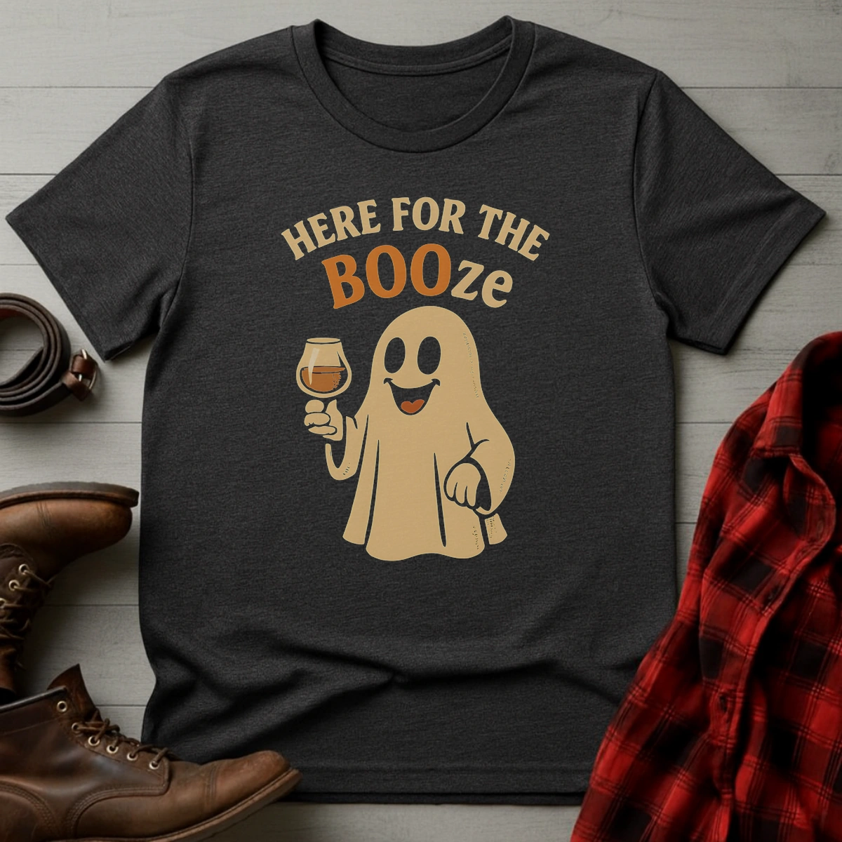 Whiskey Ghost Halloween T-Shirt