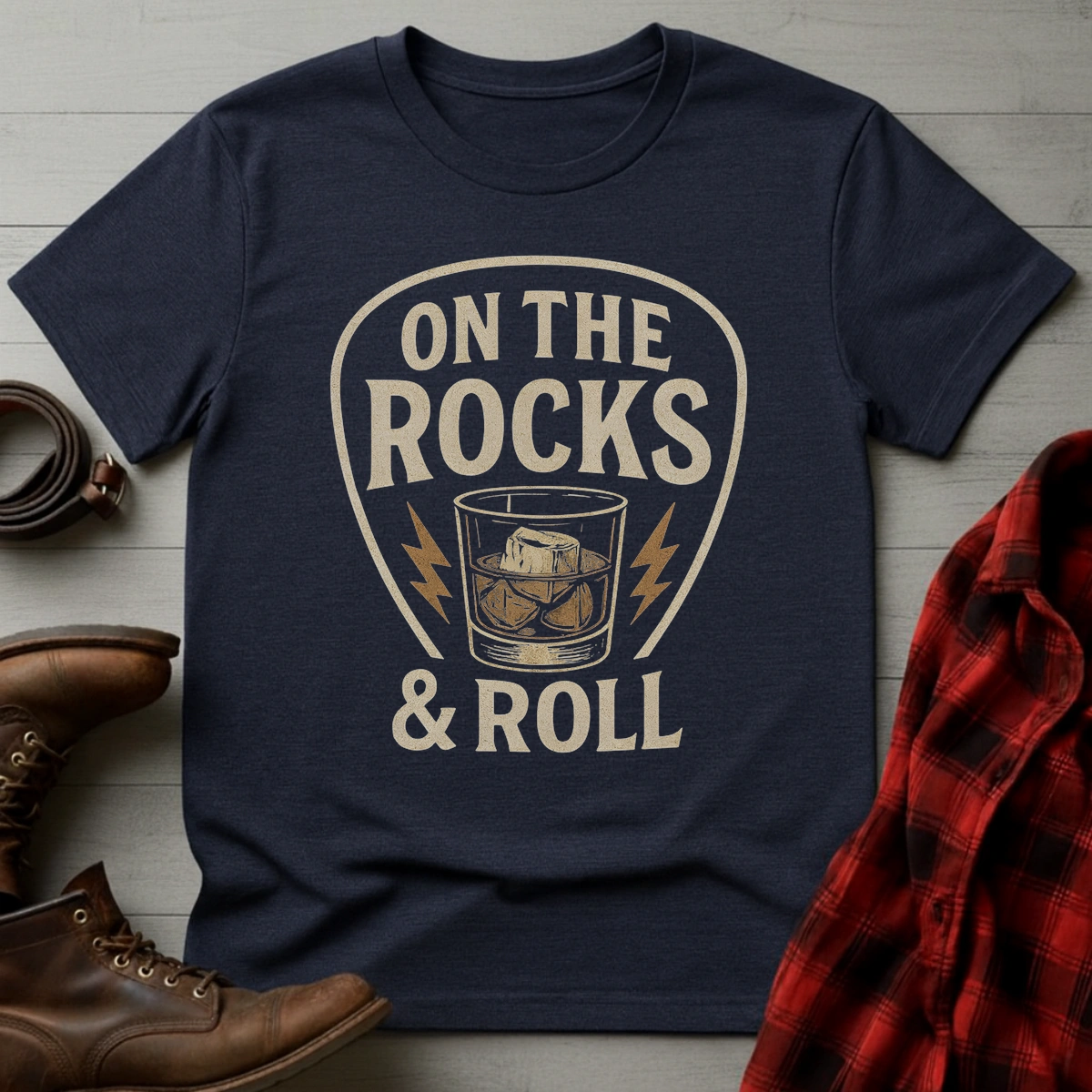 Rocks & Roll Whiskey T-Shirt