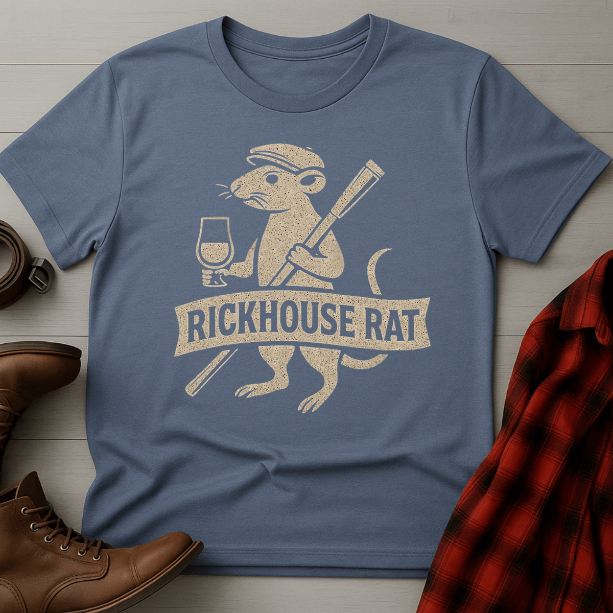 Whiskey Rickhouse Rat T-Shirt