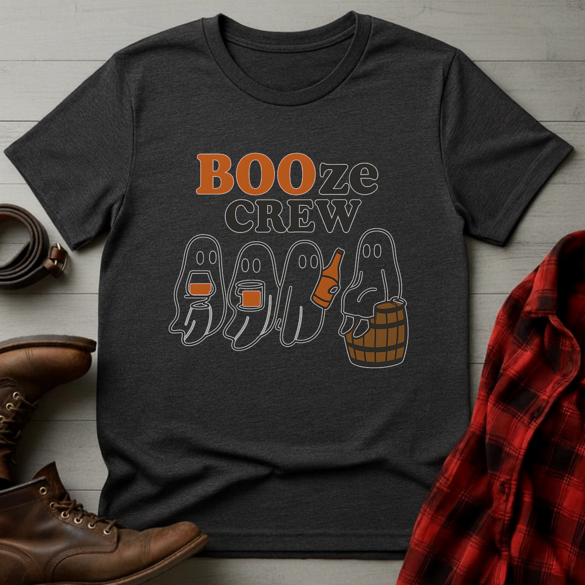 Whiskey Ghosts Halloween T-Shirt