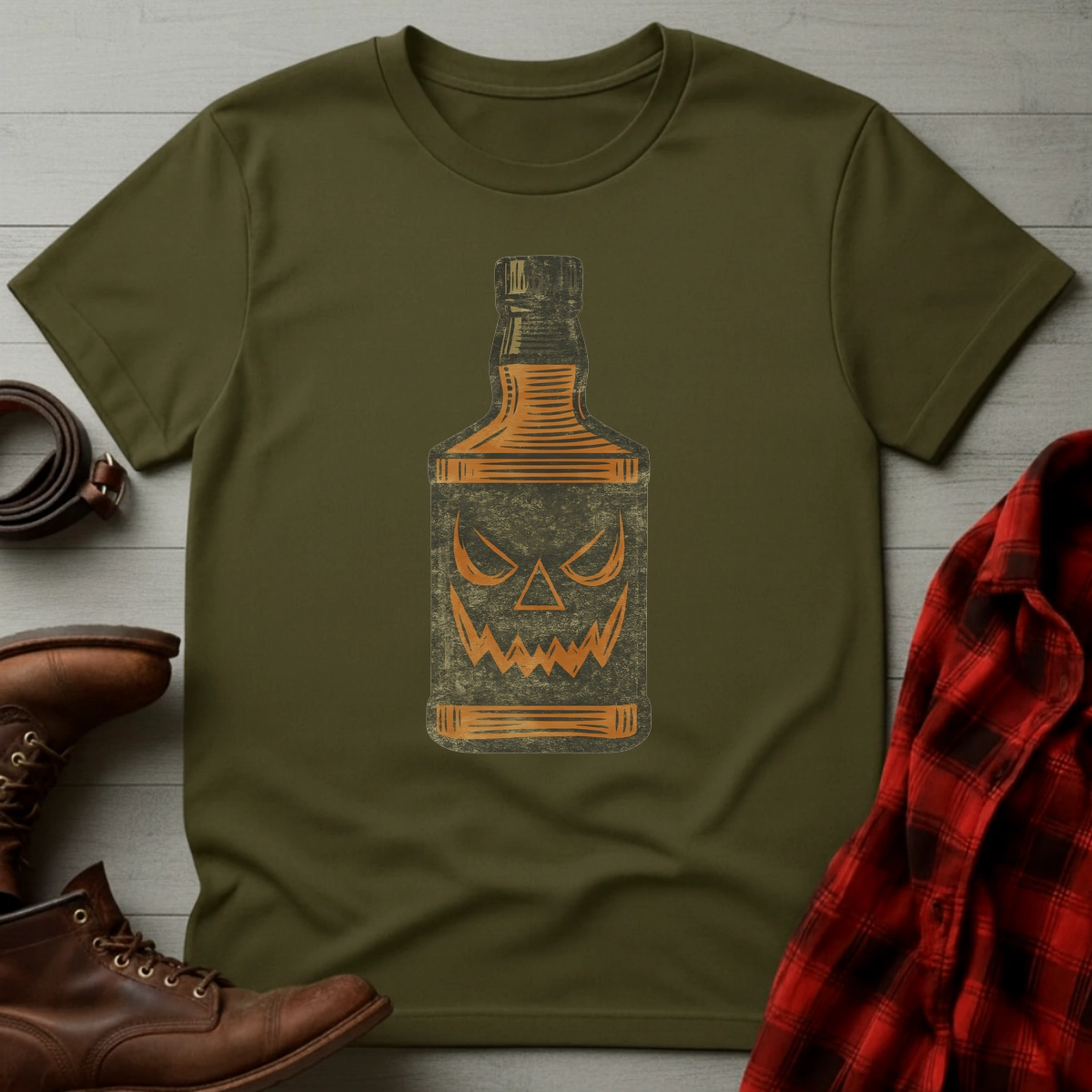 Whiskey Bottle Halloween T-Shirt
