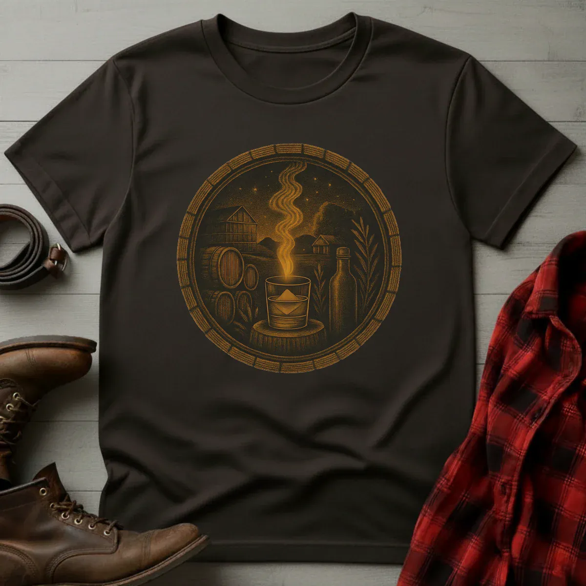 Rickhouse Barrel Scene T-Shirt