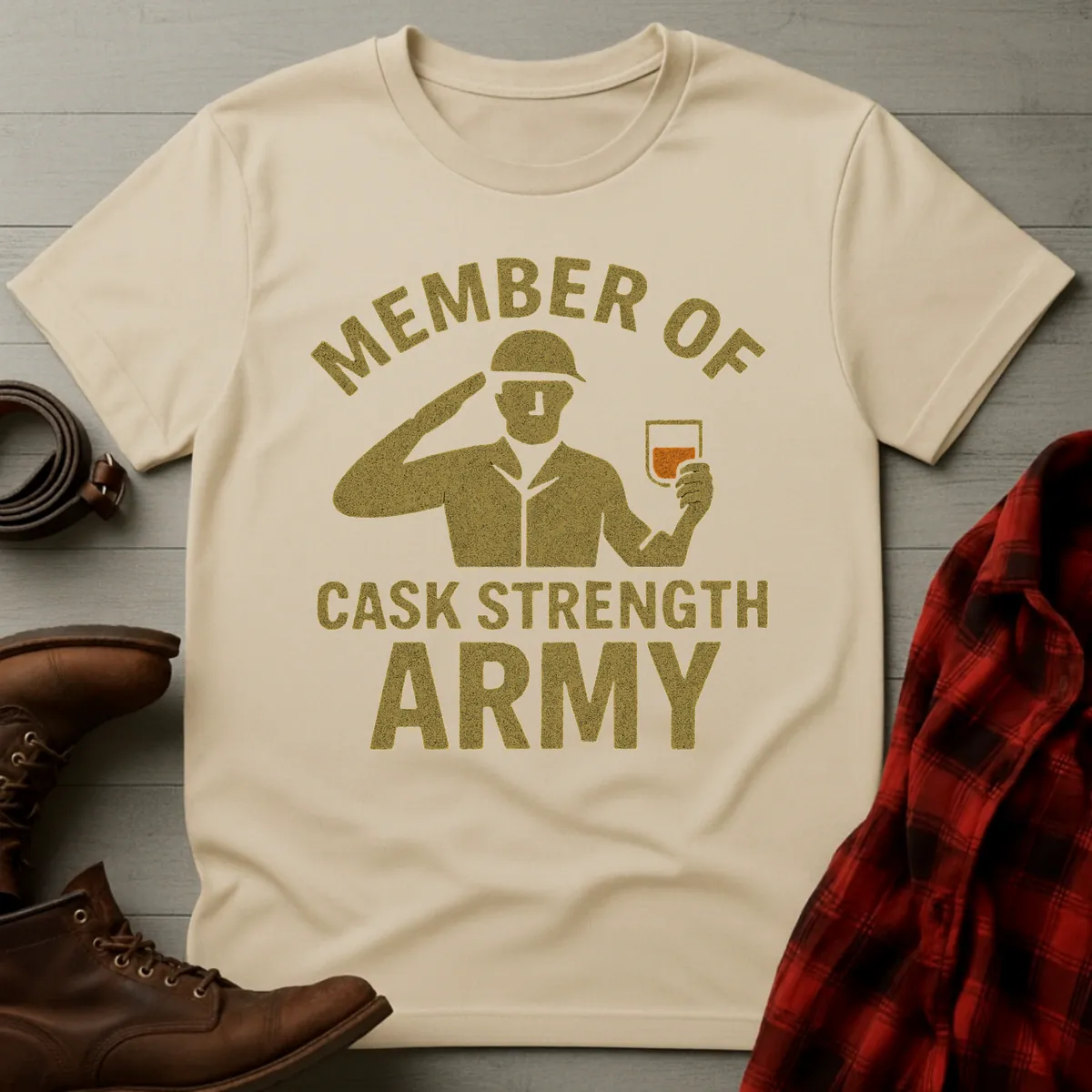 Cask Strength Army T-Shirt
