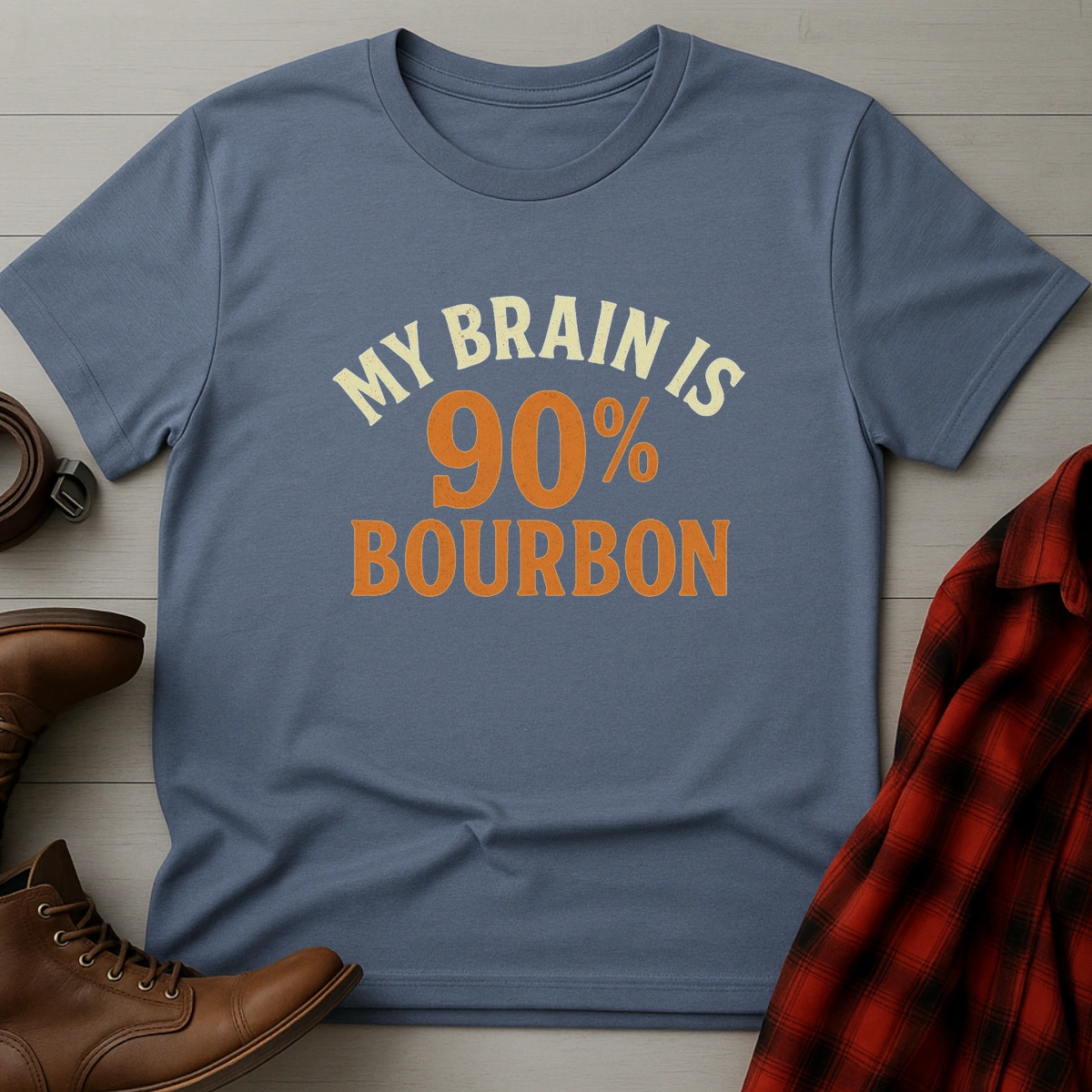 90% Bourbon Brain T-Shirt