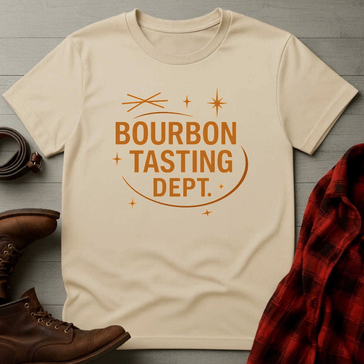 Bourbon Tasting Dept Retro T-Shirt