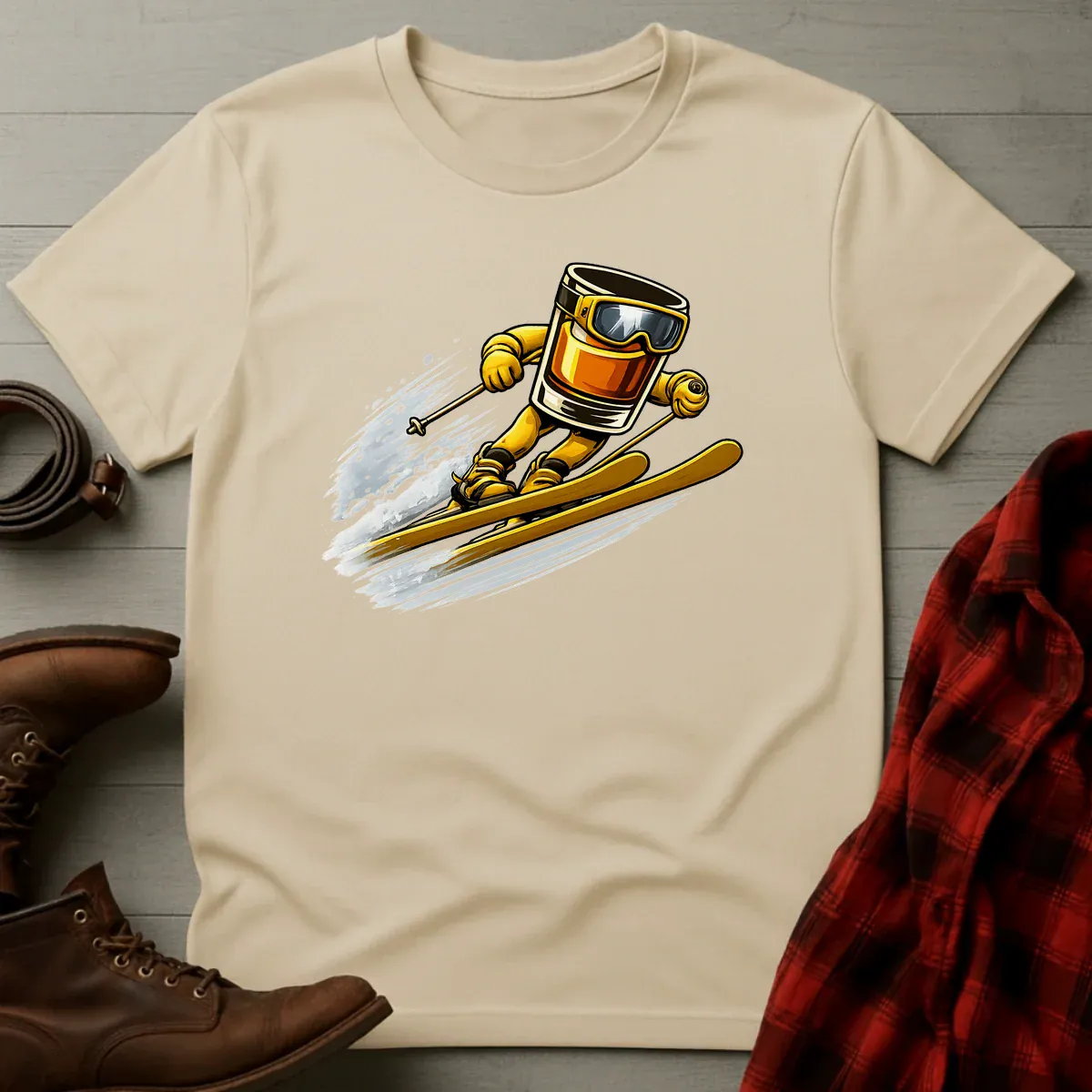 Bourbon Ski Jumper Graphic T-Shirt