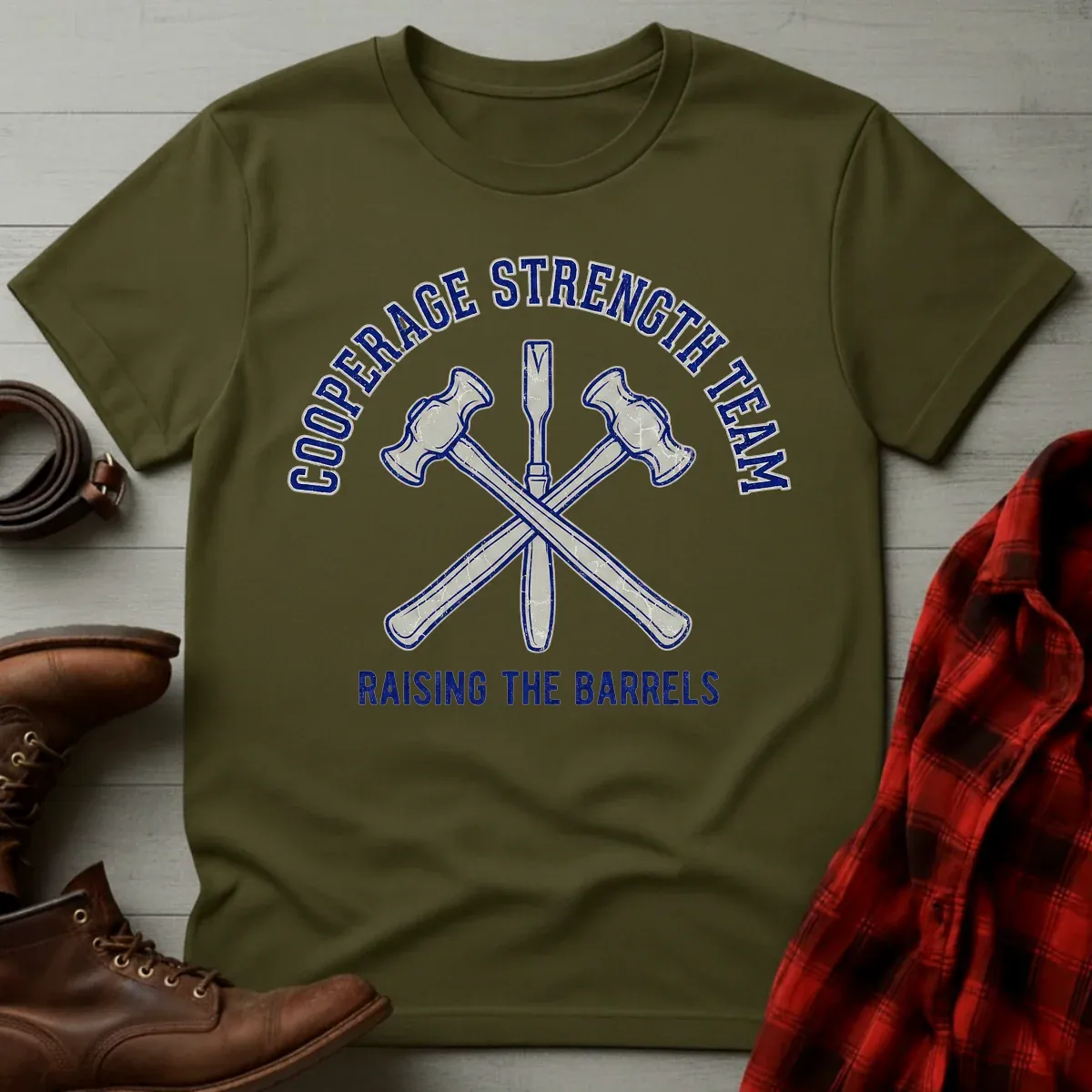 Cooperage Strength Team Whiskey T-Shirt