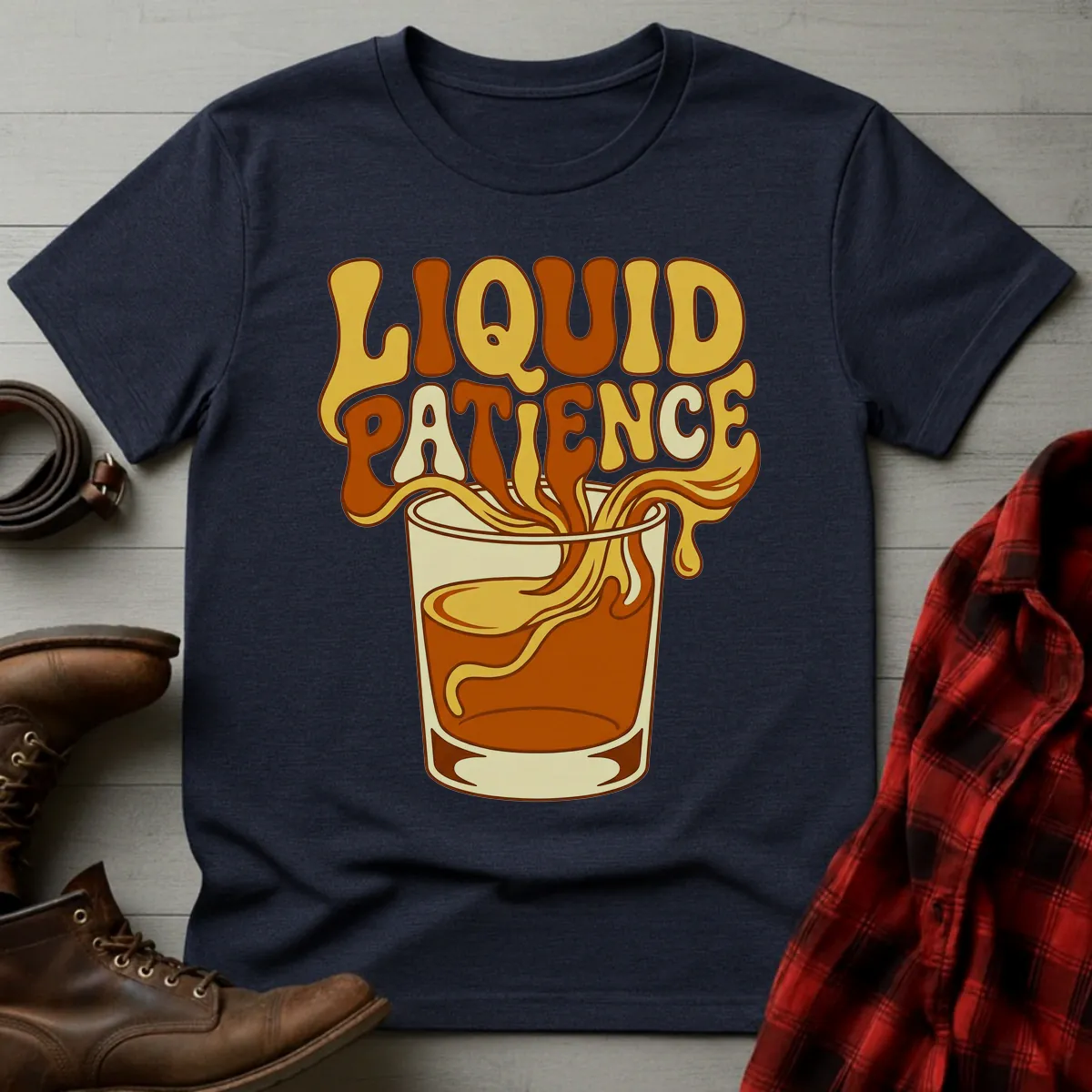 Liquid Patience Psychedelic Pour T-Shirt
