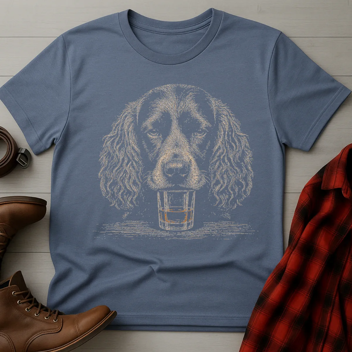 Whiskey Dog Boykin Spaniel T-Shirt