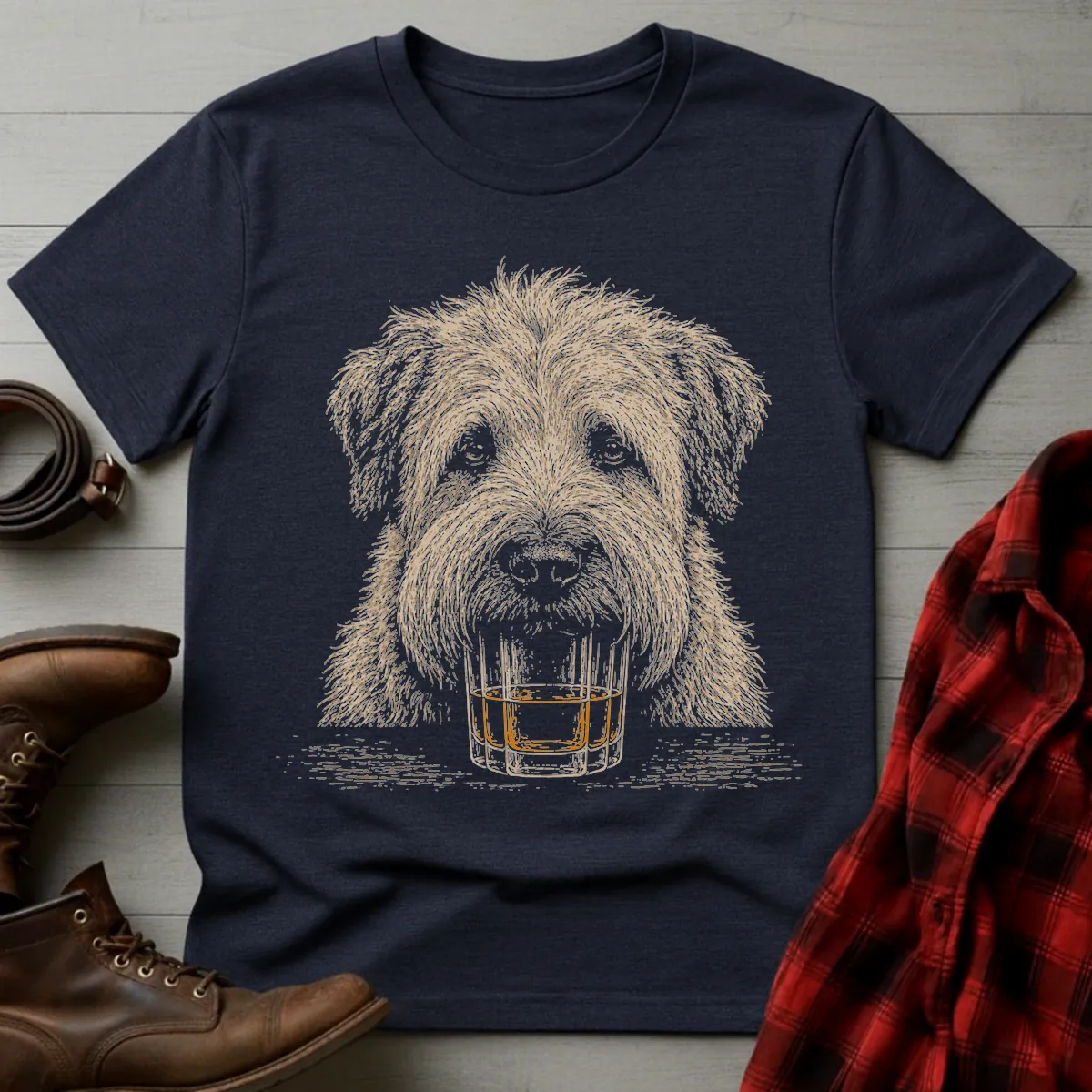 Whiskey Dog Wheaten Terrier T-Shirt
