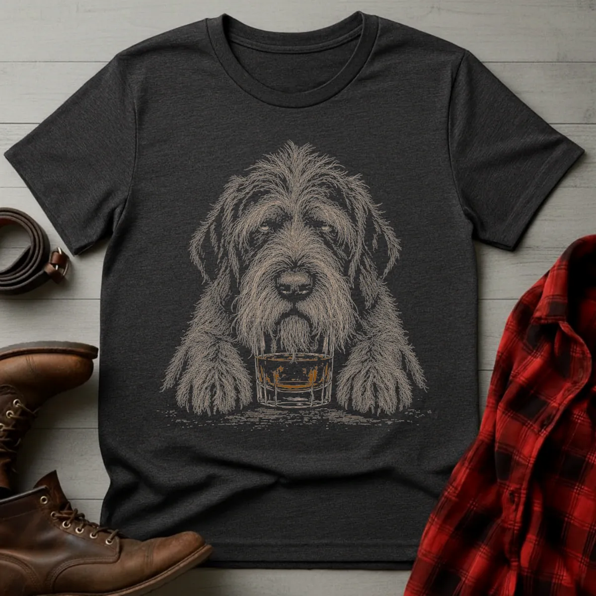 Whiskey Dog Griffon T-Shirt