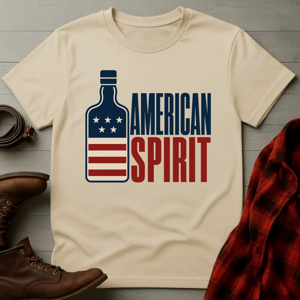 American Spirit Whiskey Bottle T-Shirt