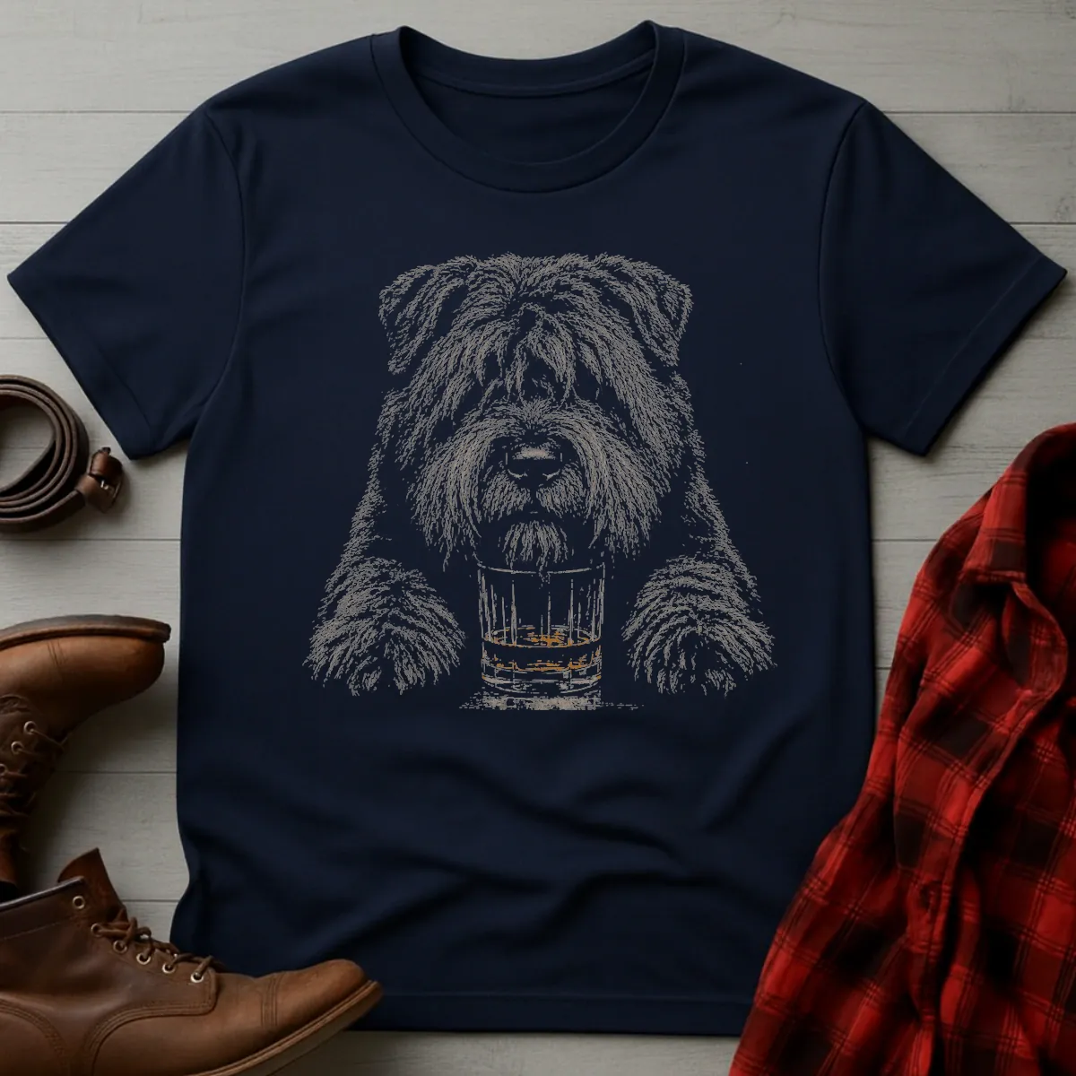 Whiskey Dog Bouvier de Flandres T-Shirt