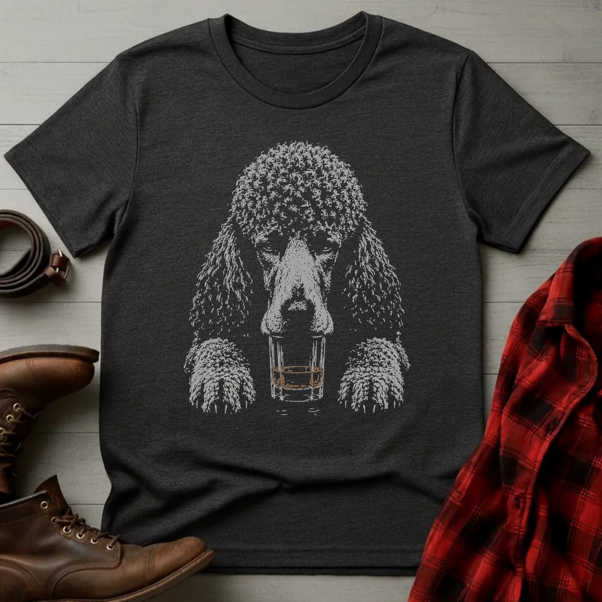 Whiskey Dog Standard Poodle T-Shirt