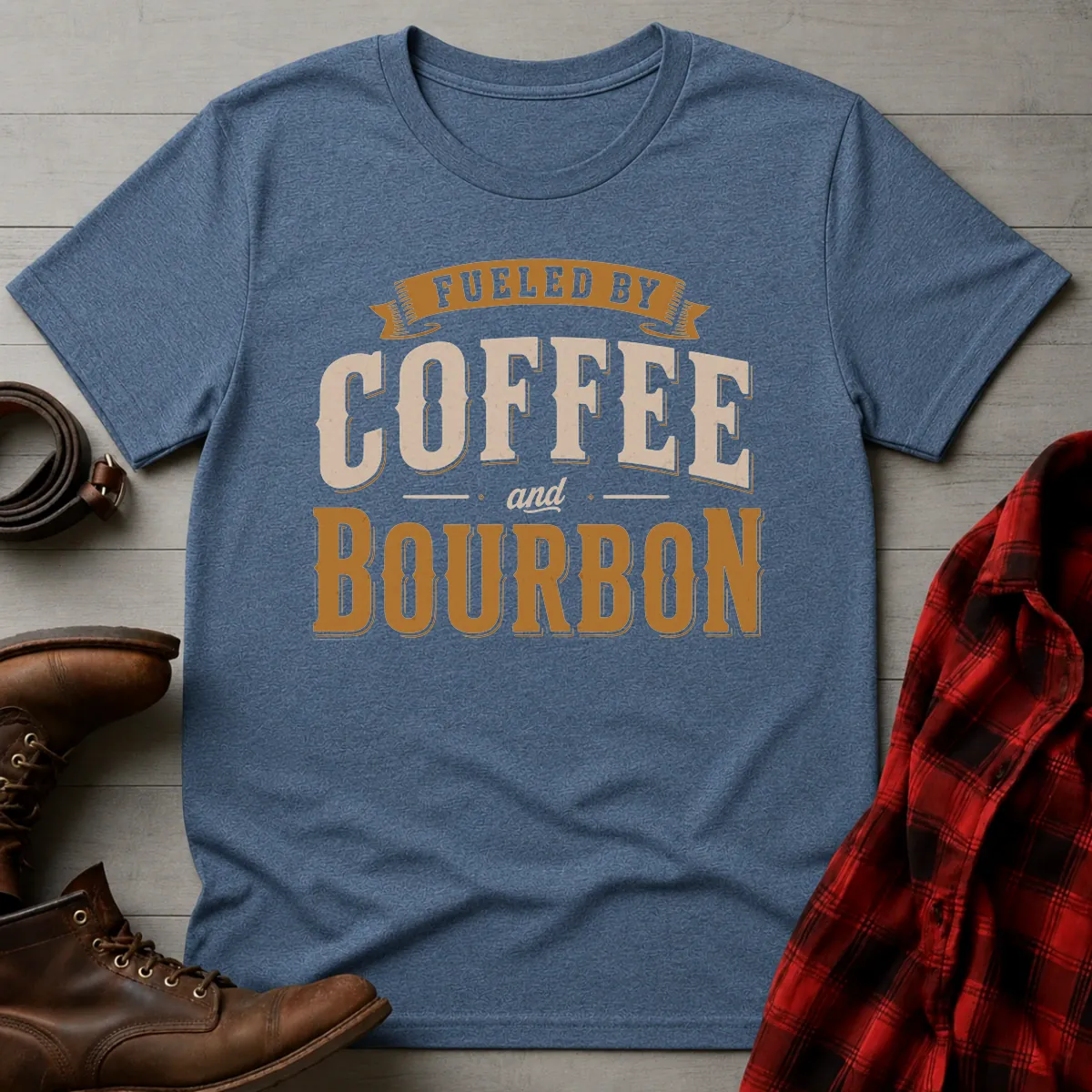 Fueled by Coffee and Bourbon T-Shirt