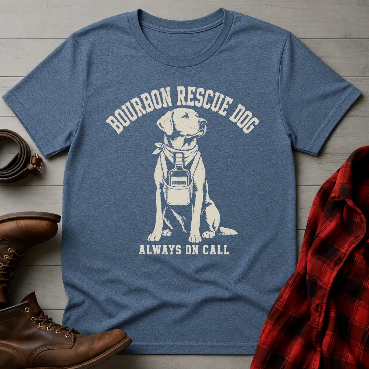 Bourbon Rescue Dog T-Shirt