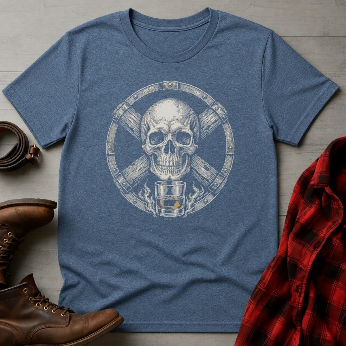 Skull Barrel Whiskey T-Shirt