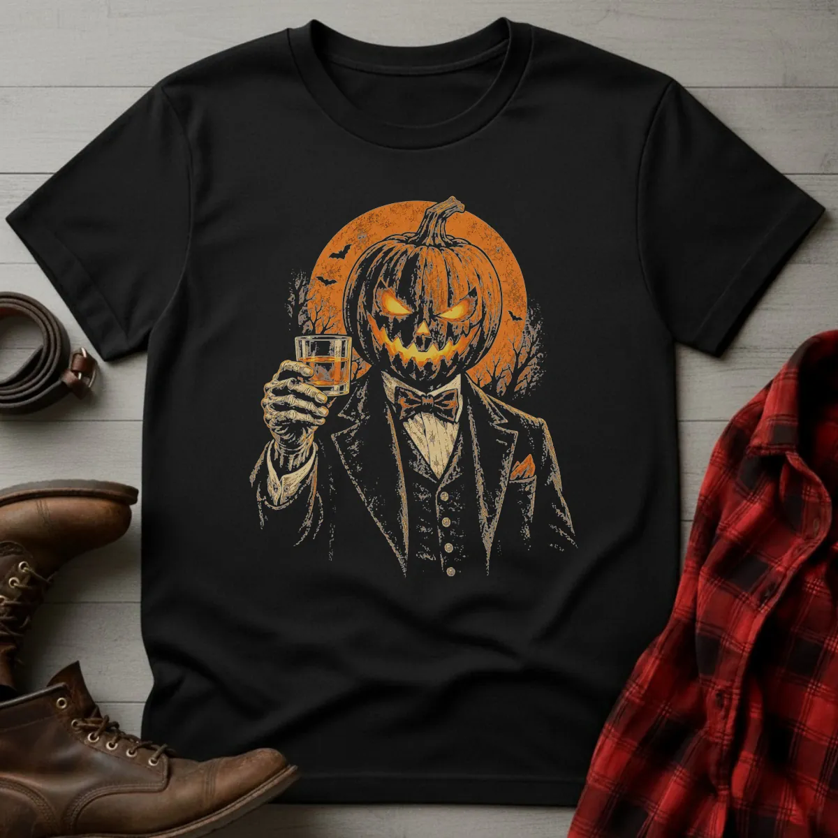 Jack O'Lantern Whiskey Toast T-Shirt