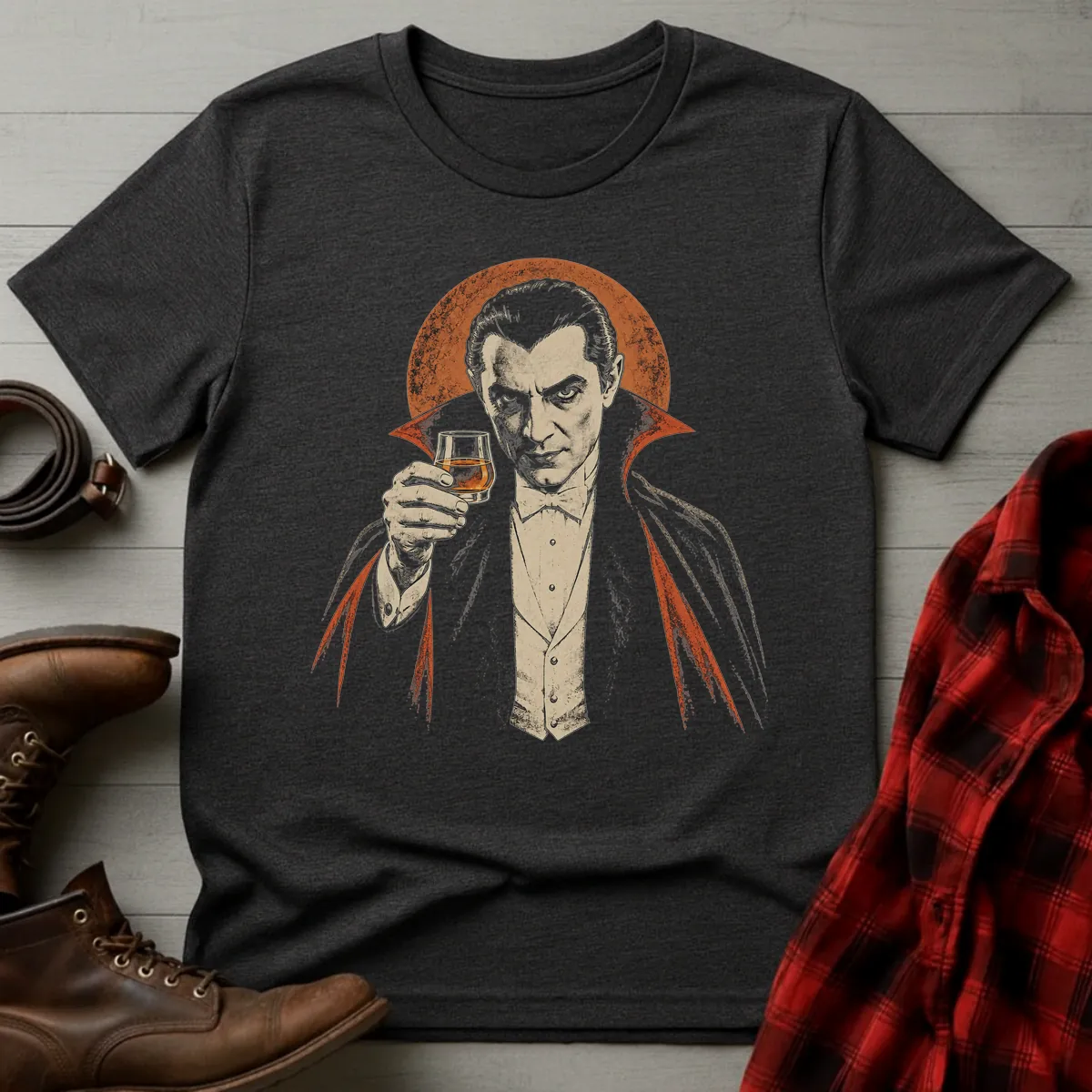 Whiskey Vampire Toast T-Shirt
