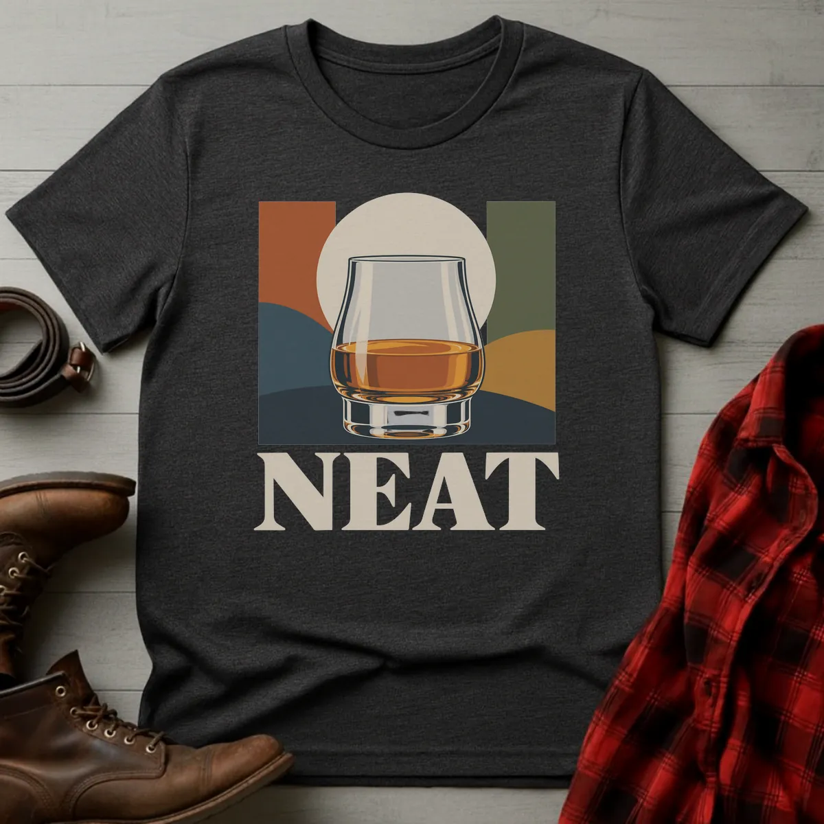 Neat Modern Whiskey T-Shirt