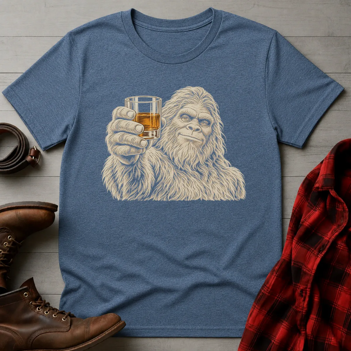 Bigfoot Whiskey Toast T-Shirt