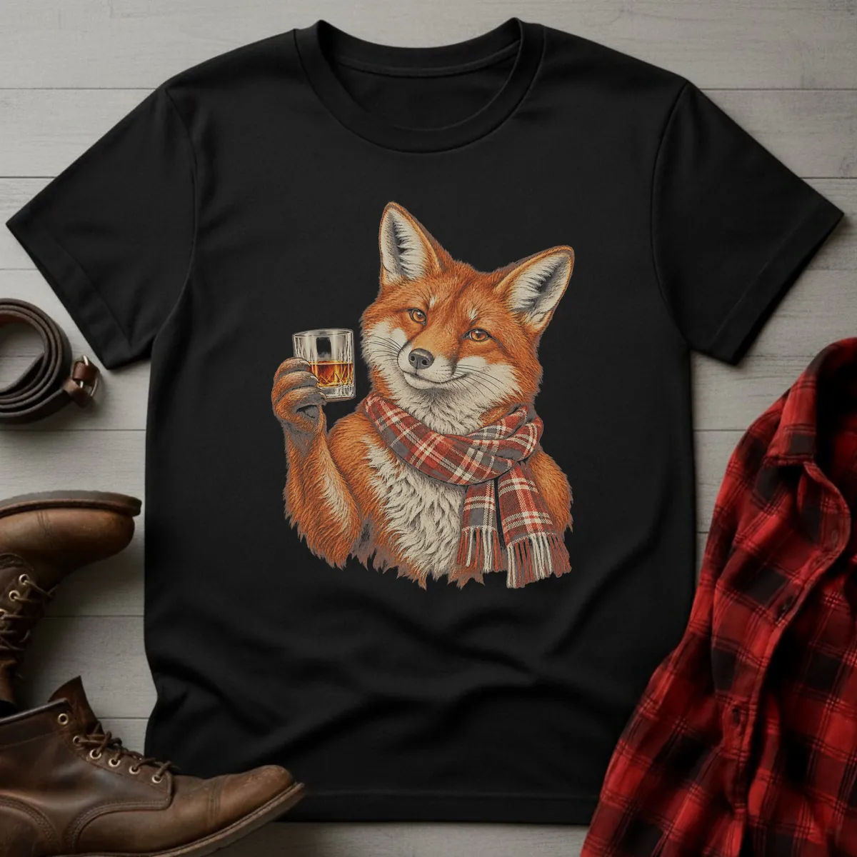 Fox Whiskey Toast T-Shirt