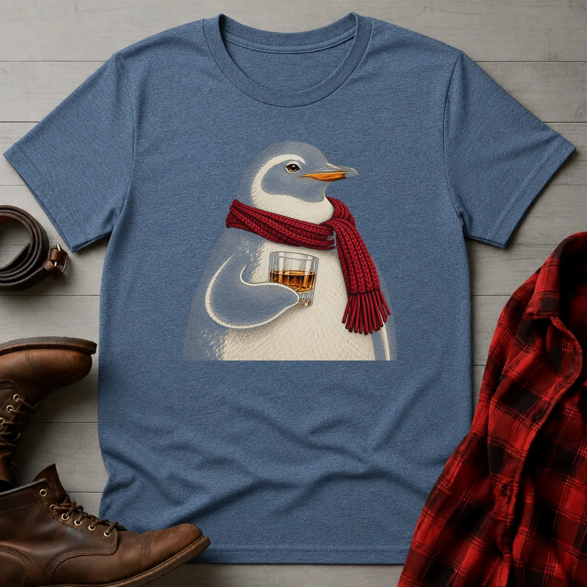 Penguin Whiskey Toast T-Shirt