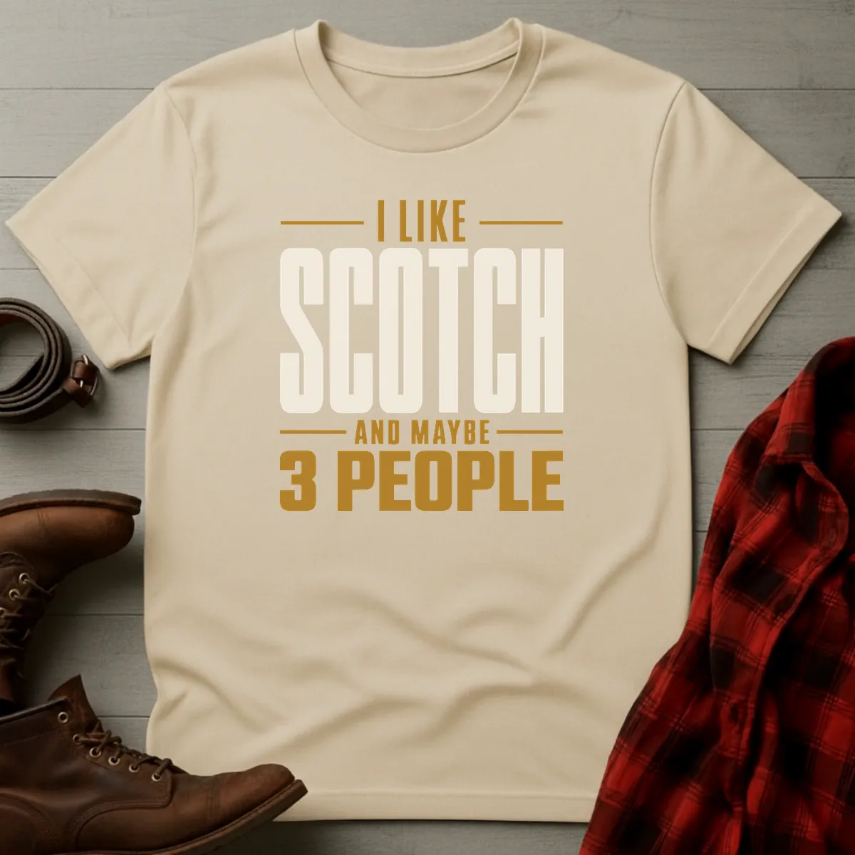 I Like Scotch and Maybe 3 People Whisky T-Shirt