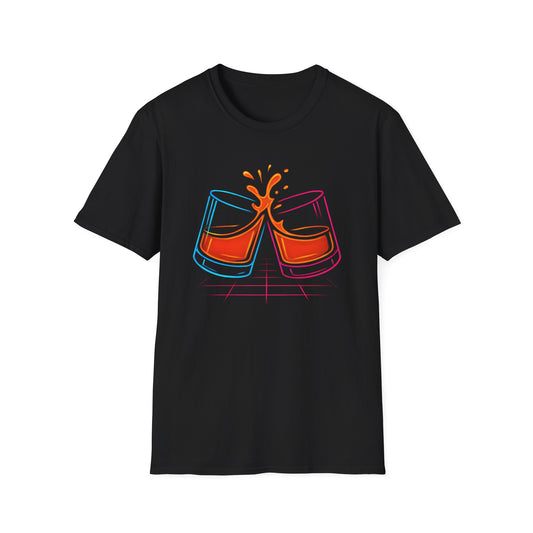Clinking Neon Whiskey T-Shirt