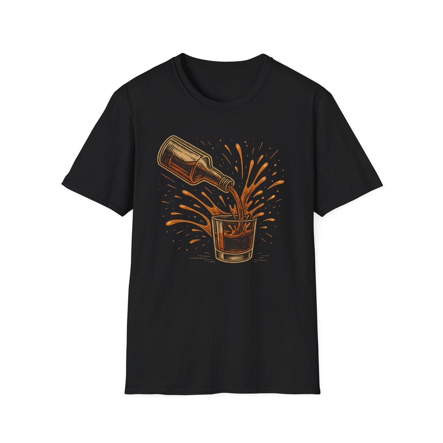 Whiskey Pour Splash T-Shirt