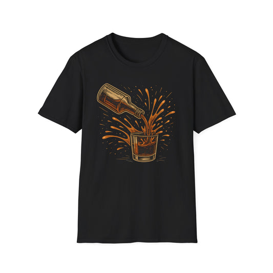 Whiskey Pour Splash T-Shirt