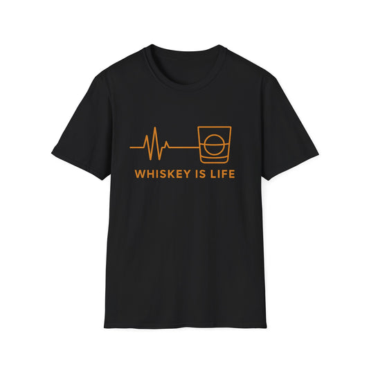 Whiskey Life EKG T-Shirt