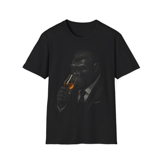 Whiskey Drinking Gorilla T-Shirt