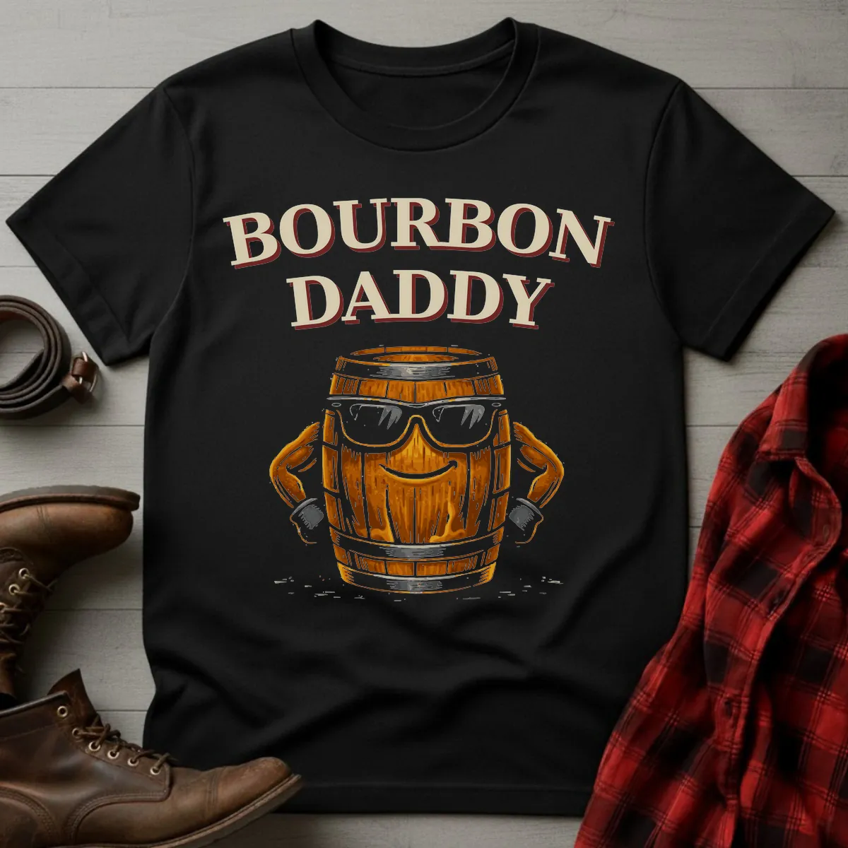 Bourbon Daddy Barrel Shades T-Shirt