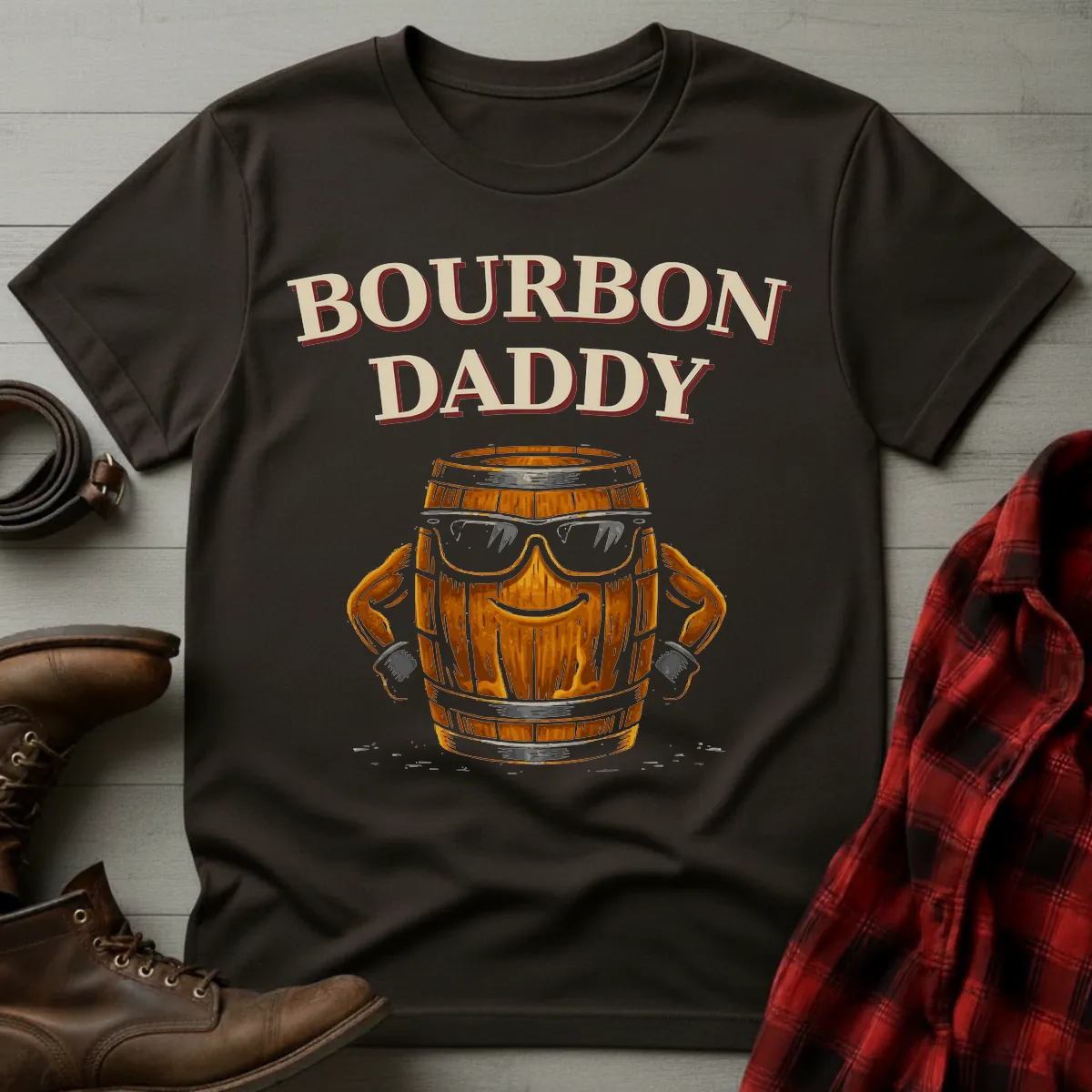 Bourbon Daddy Barrel Shades T-Shirt