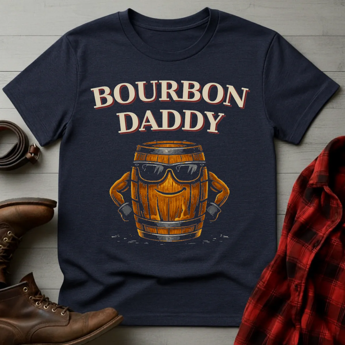 Bourbon Daddy Barrel Shades T-Shirt