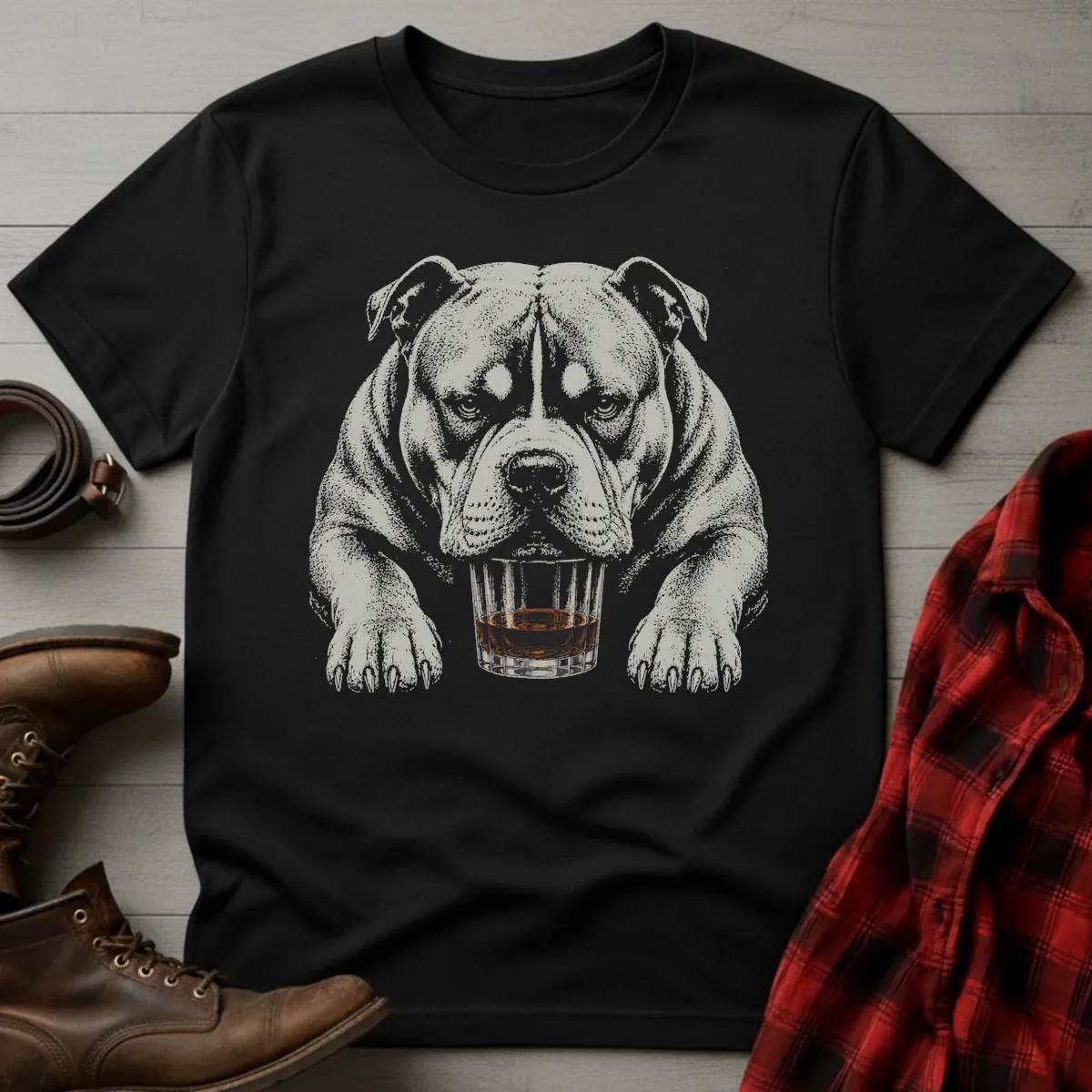 Whiskey Dog American Bully XL T-Shirt