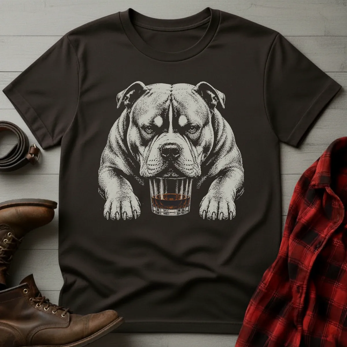 Whiskey Dog American Bully XL T-Shirt