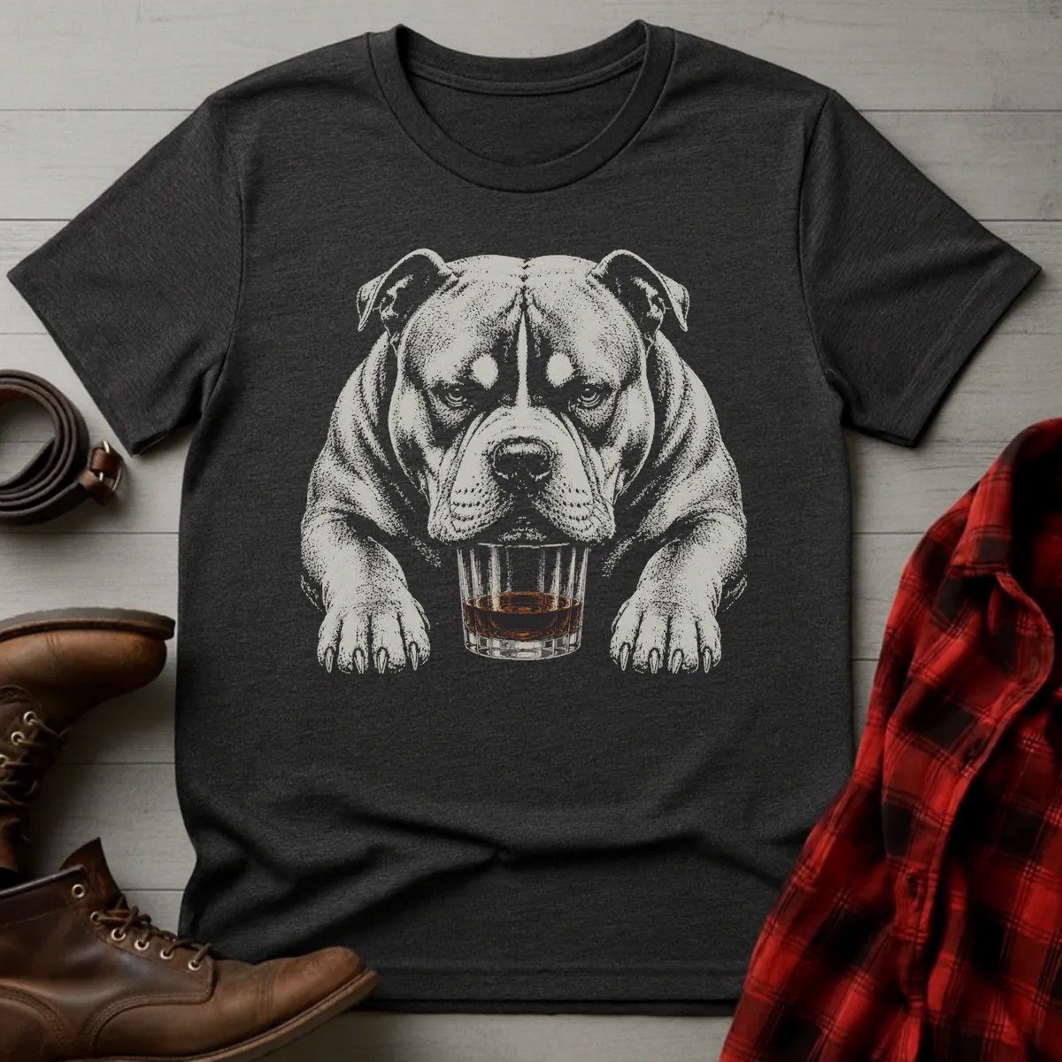 Whiskey Dog American Bully XL T-Shirt
