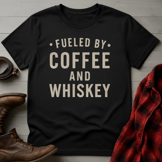 Coffee Whiskey Fueled T-Shirt