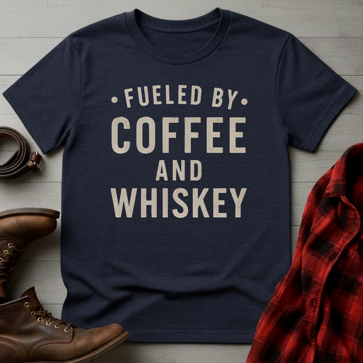 Coffee Whiskey Fueled T-Shirt