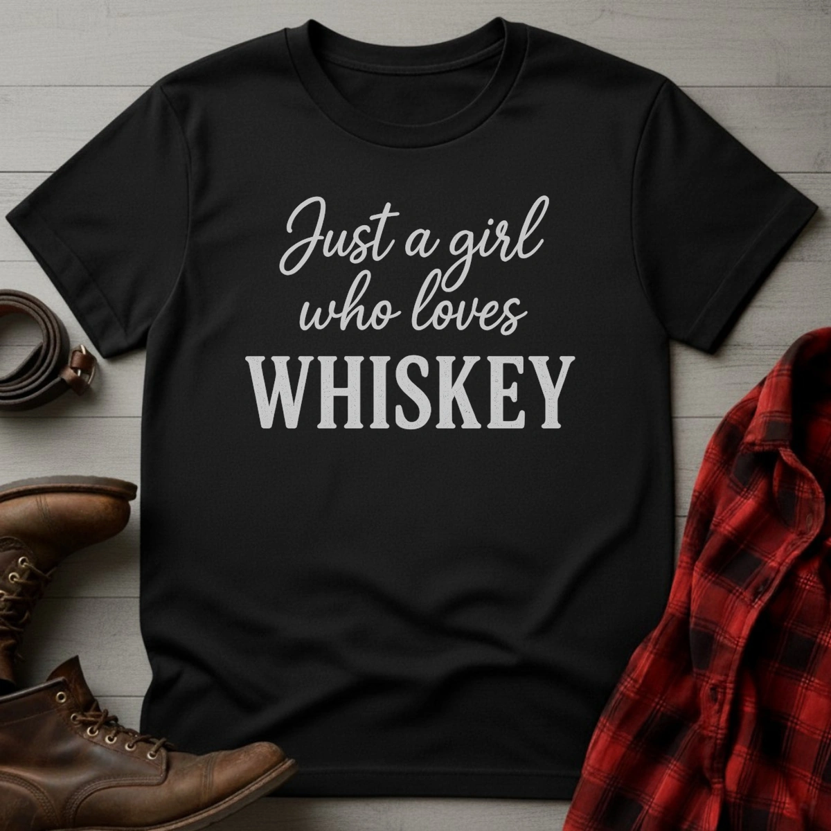 Girl Who Loves Whiskey T-Shirt