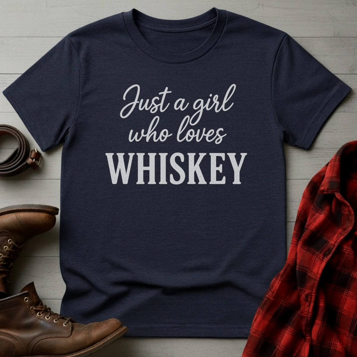 Girl Who Loves Whiskey T-Shirt