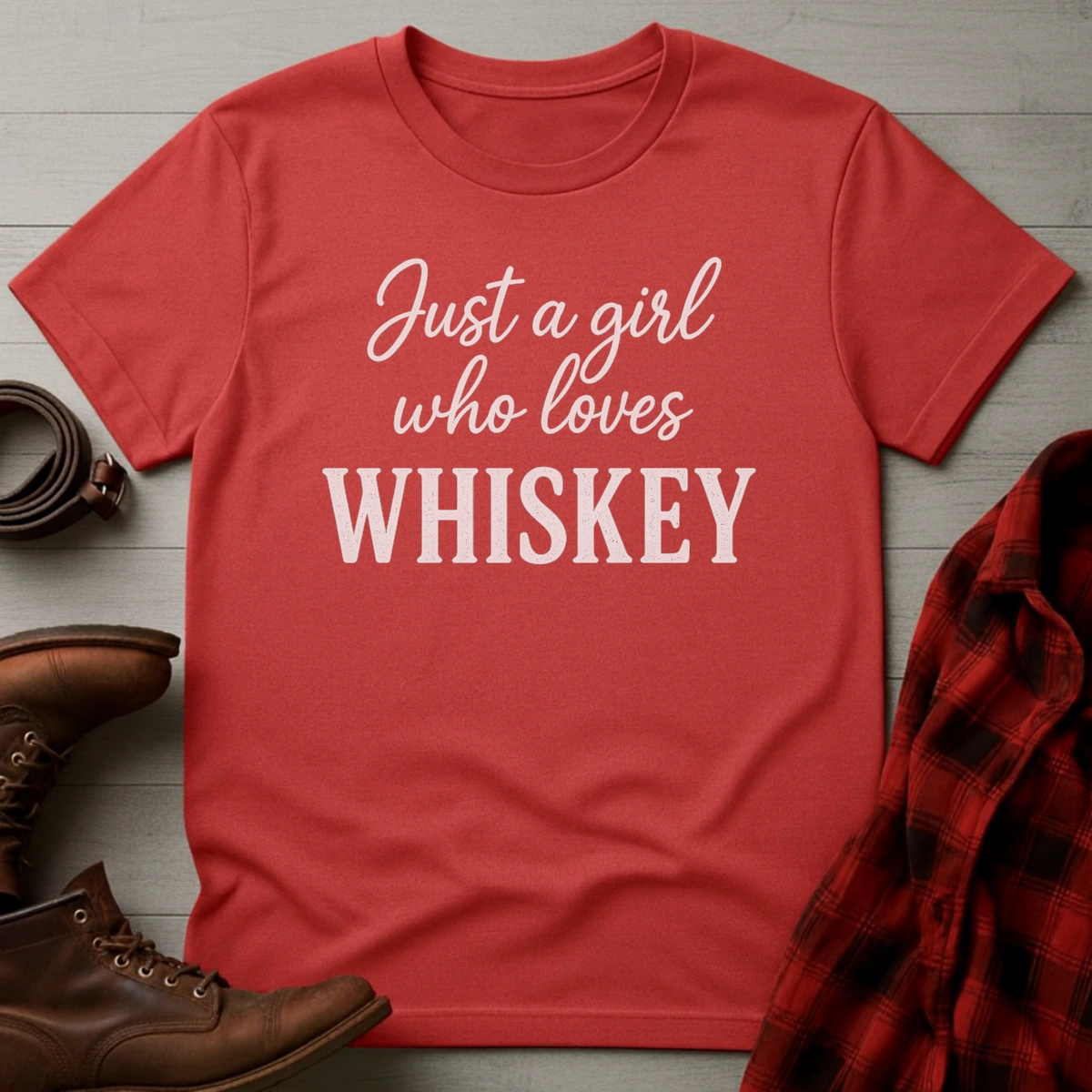 Girl Who Loves Whiskey T-Shirt