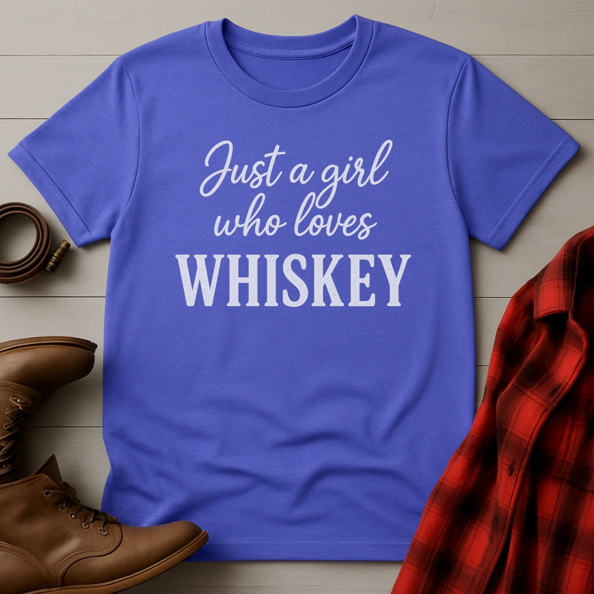 Girl Who Loves Whiskey T-Shirt