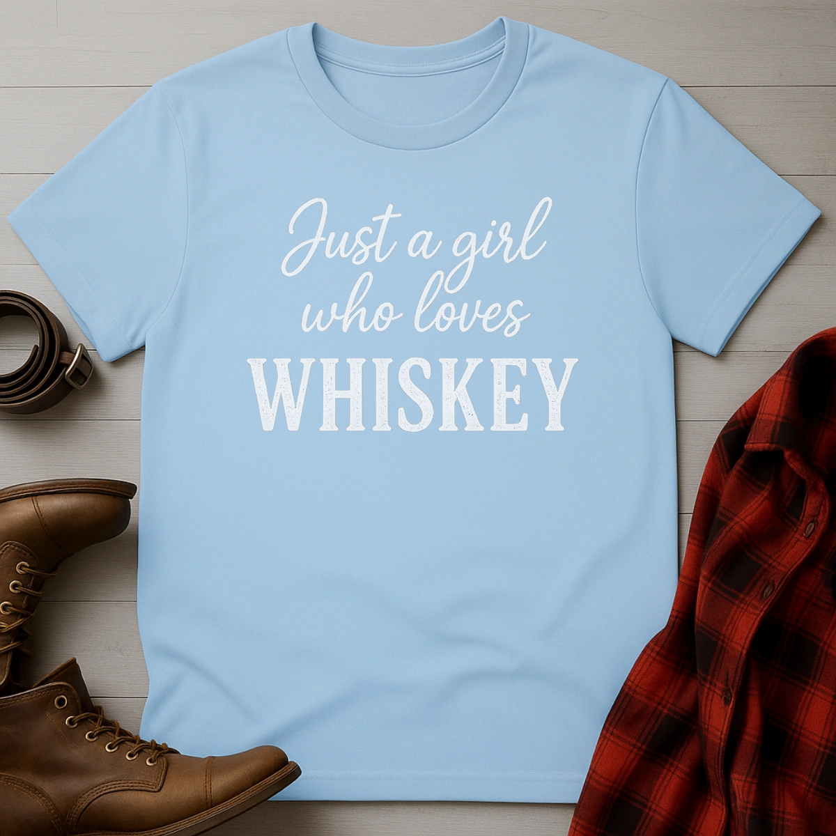 Girl Who Loves Whiskey T-Shirt